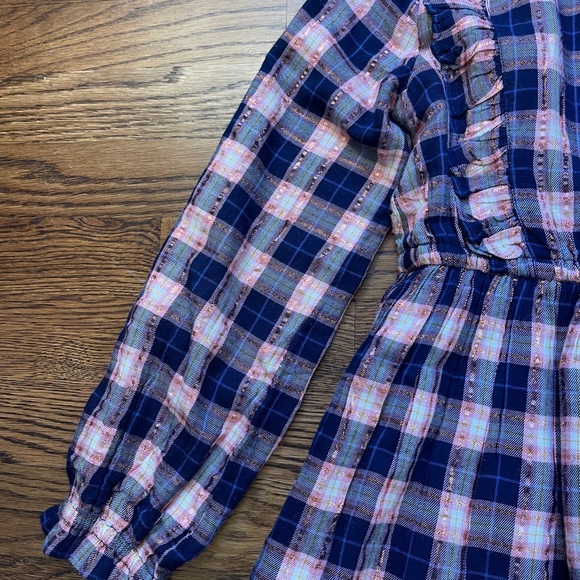 Mini Boden Frill Tiered Sparkle Dress - Picture 10 of 13